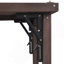 Armoire décorative avec plateau en acier inoxydable, îlot de cuisine extérieur avec table de barbecue pliable