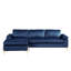 Canapé et méridienne réversible en velours de 101 po de large Fluery-479215831