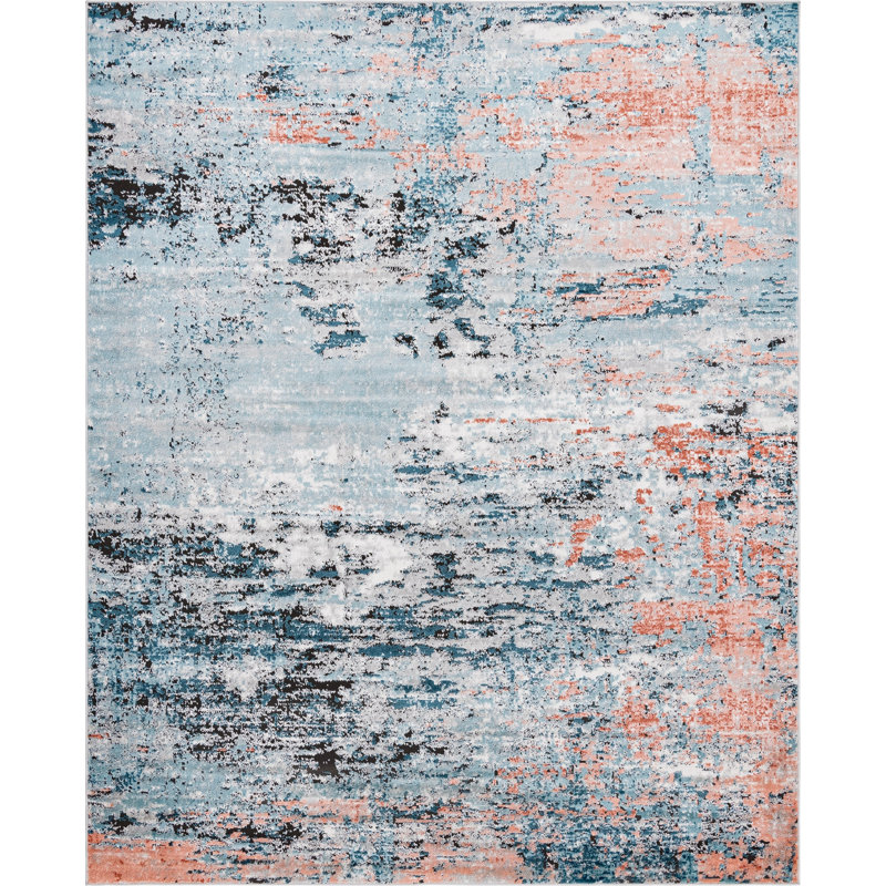 Abstract Indoor Rug, Rectangle 8' x 10'