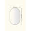 Miroir mural miroir ovale en métal-608439469