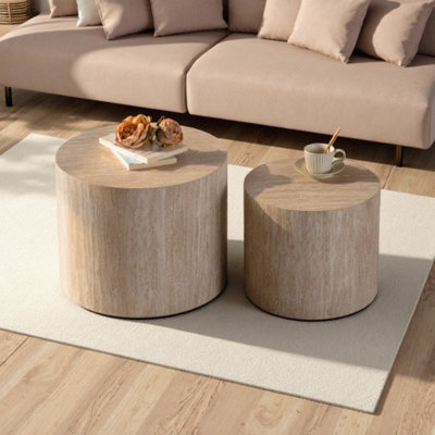 Ensemble de tables basses gigognes Modern Modern - Conception peu encombrante pour le salon ou la chambre à coucher