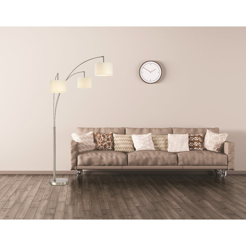 Lumiere 80'' Tree Floor Lamp, Brushed Steel