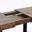 Table de salle à manger extensible pour 6 à 10 personnes - ferme moderne avec rails silencieux (brun foncé)-1676888421