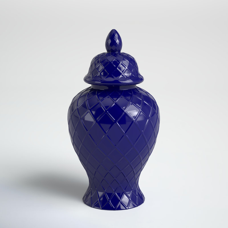 Pot à gingembre en porcelaine Atanasio, Bleu