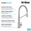 Robinet filtre à eau à poignée simple KRAUS Bolden pour osmose inverse ou système de filtration d'eau-90791052
