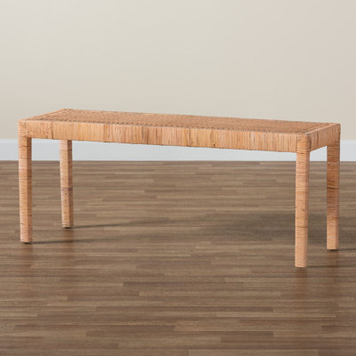 Bethie Wicker/Rattan Bench