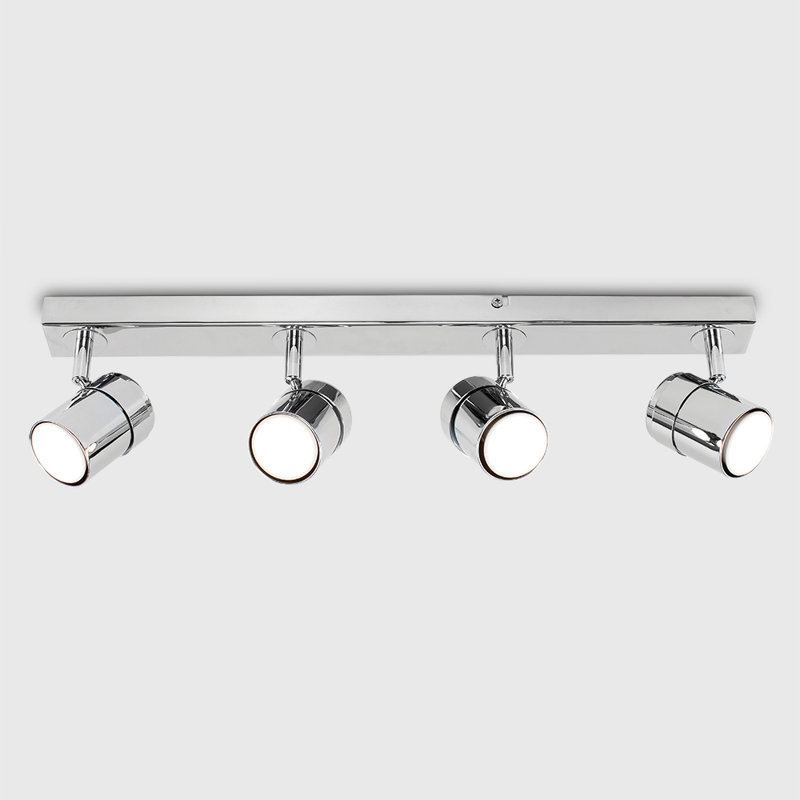 Lacey 4-Light 54cm Ceiling Spotlight, Chrome, 6500K