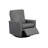 Urbana Gliding Swivel Recliner With Brushed Graphite Fabric - Made In USA-115954700