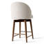 Tabouret de comptoir pivotant rembourré-1019391444
