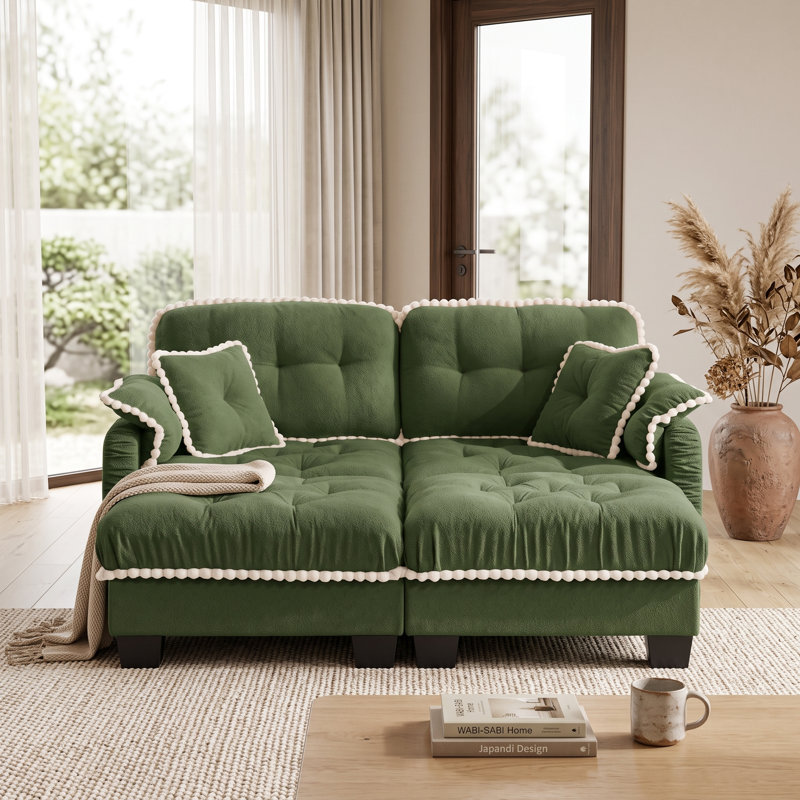 Canapé brun 2 places, Green Velvet