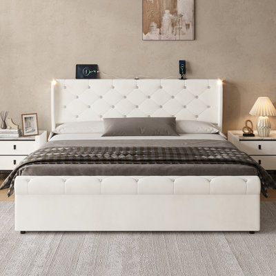 Upholstered Ottoman Storage Bed