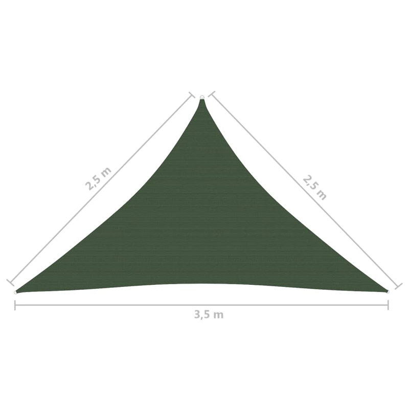 Henschler 2.5m x 3.5m Triangular Shade Sail