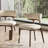 Modern Faux Leather Dining Chair, Solid Wood Kitchen Chairs No Assembly Required, With Padded Seat And Back For Dining Room, Comfortable Design In Beige, Brown Legs (Set of 2)-45914956-48606749-40134678