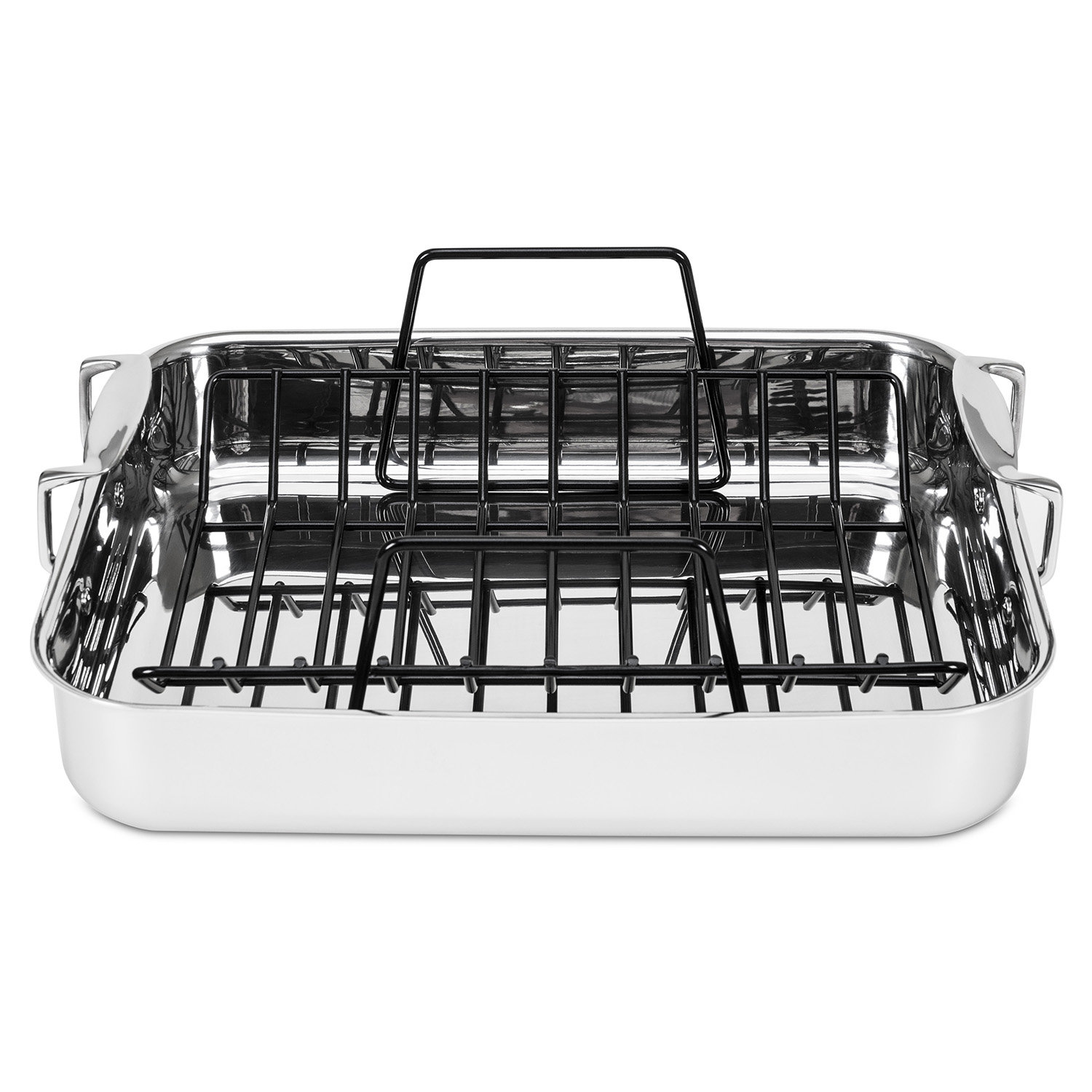 3-Ply Stainless Steel Roaster with Rack - Thumbnail 3