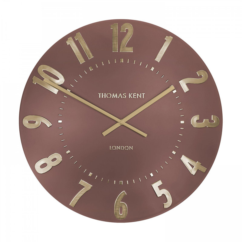 Wall Clock, Orange, 51cm H x 51cm W x 4.40cm D