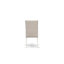 L'ensemble de salle à manger 6 pièces comprend une table de salle à manger rectangulaire avec pieds en X et 4 chaises Parson en tissu crème avec banc, lin brossé blanc -54465702-54465703-54465700