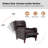 Neliyah 28.75" Wide Genuine Leather Recliner-105914580