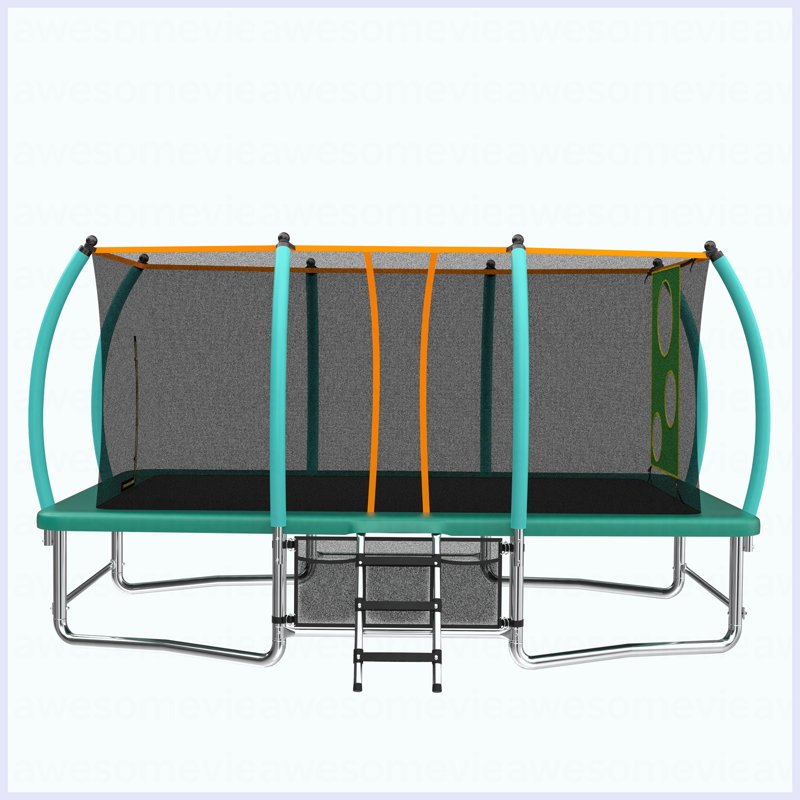 Trampoline carré 10X16FT, Vert