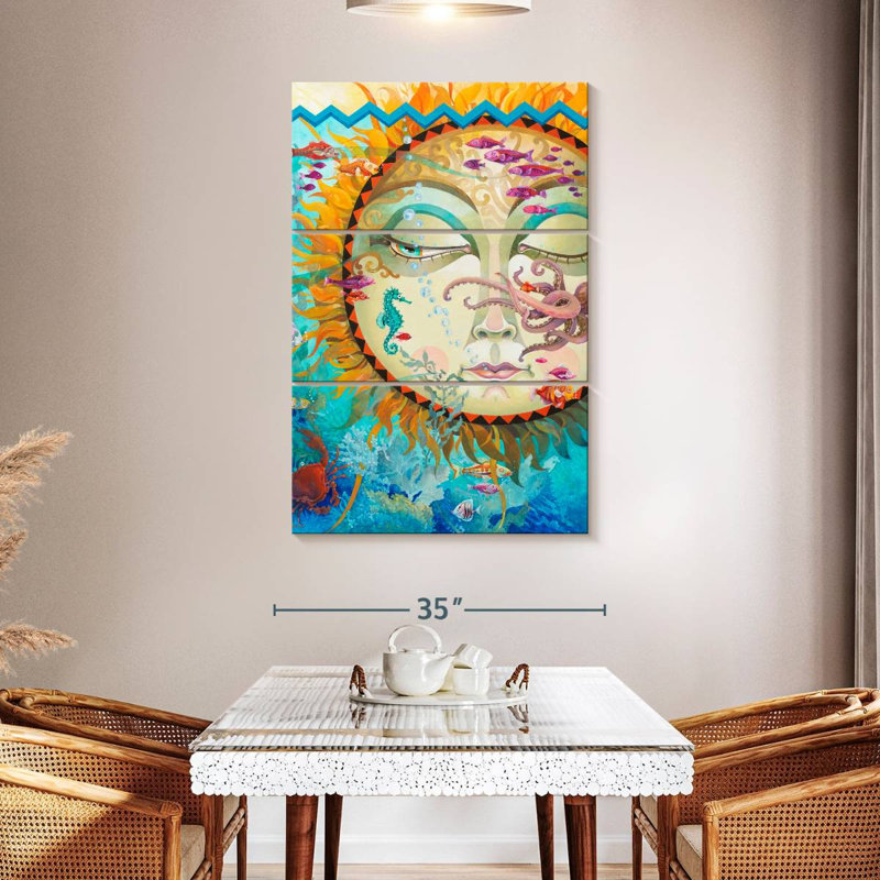 Oberle Underwater Sunset, 50" H x 32" W