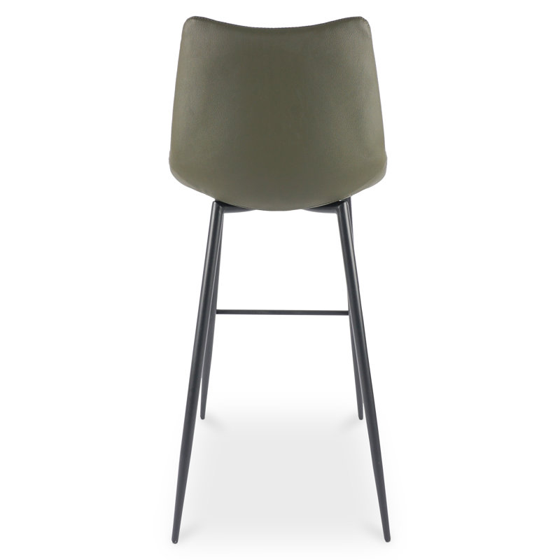 Finnigan Counter & Bar Stool, Light Green/Faux Leather, Bar Stool (30" Seat Height)