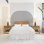 Décalcomanie murale Boho, autocollant d'arche de lit, décalque mural de haie, autocollant mural arche, autocollant de décoration murale arche, décalque mural, arche de lit très grand lit 165LU