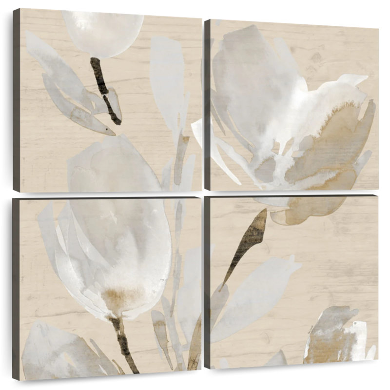 Neutral Tulips II, 18" H x 18" W