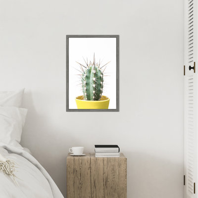 «Spikey Cactus» par Wortman, reproduction d'art sur toile encadrée