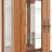 70" Tall Lighted Oak Curio Display Cabinet With 6-Tier Glass Shelves-346036773