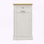 Armoire à ordures inclinable avec tiroir et rangement - Panneau de fibres à densité moyenne blanc peint UV-389076316