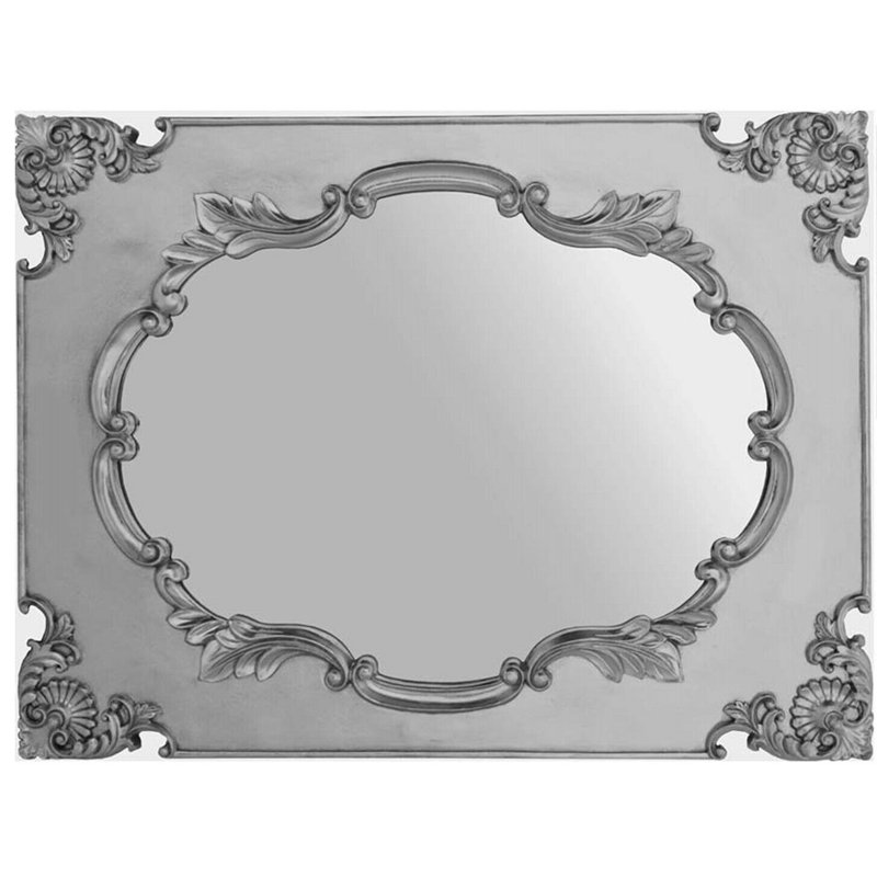 Masham Wood Flat Wall Mirror