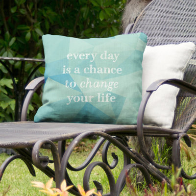 Coussin décoratif intérieur/extérieur change your life