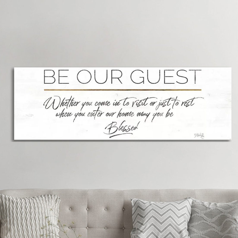 Be Our Guest by Marla Rae - Panoramic Print on Canvas, Wrapped Canvas, 182.88 cm H x 60.96 cm W