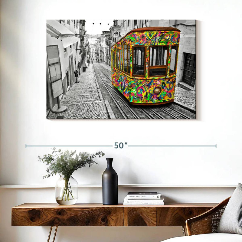 Mehar Lisbon Tram, 26" H x 39" W
