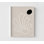 «The Leaf 2» par Design Fabrikken, dessin d'art corail minimaliste, idée de remodelage de bureau neutre beige, cadeau d'artiste