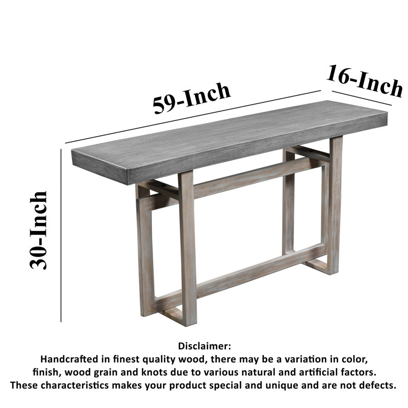 Tahleah 15.75" Solid Wood Console Table,Entry table,Hallway table with wood frame