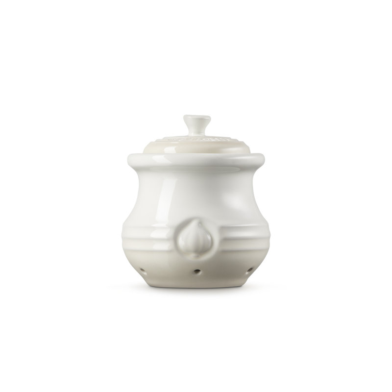 Le Creuset Stoneware Garlic Keeper Meringue