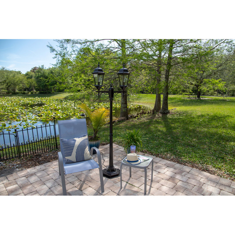Villa 1-Light Post Light - Oil Rubbed Bronze, 71.44" H x 12.75" W x 12.75" D, Oil Rubbed Bronze