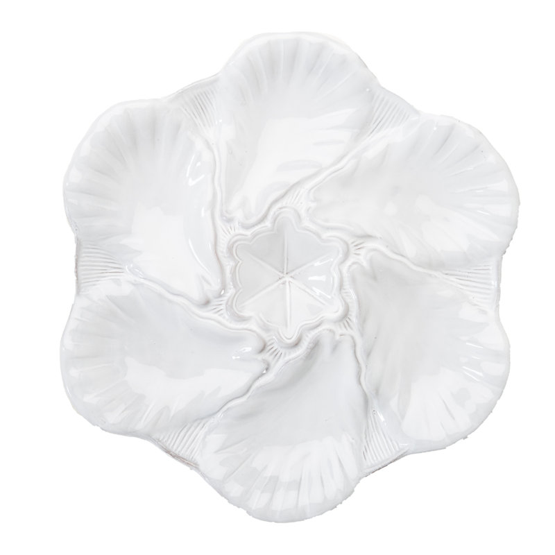 Fleur De Lis Oyster 9.5" Dinner Plate