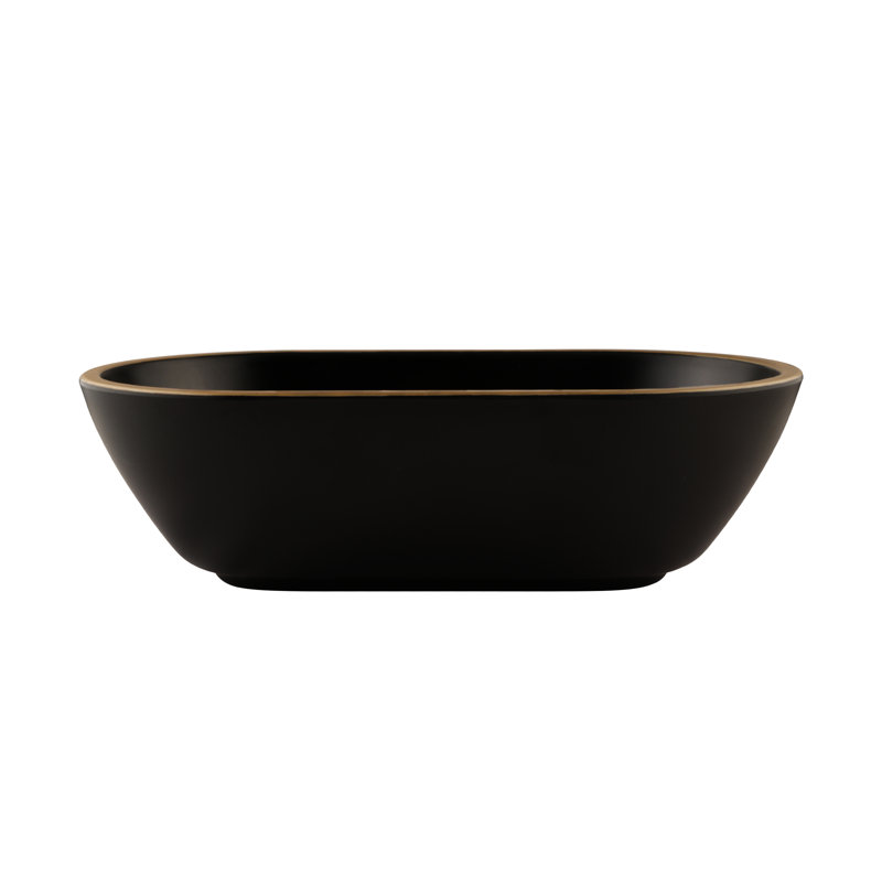 Elite Global Solutions Kobe Melamine Serving Bowl, Gold