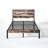 Metal Platform Bed Frame With Wooden Headboard,and Footboardno Box Spring Needed -1101065817