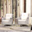 Ensemble de chaises pivotantes en osier 6 pièces Maude-205227514-206113362