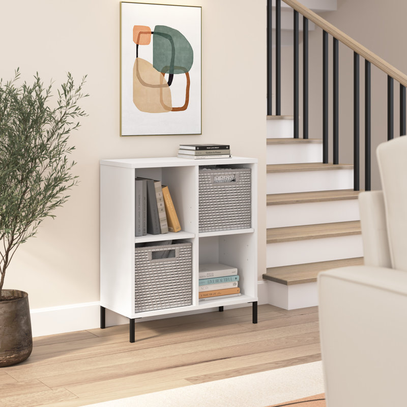 Caleshia 4 Cube Bookcases, White