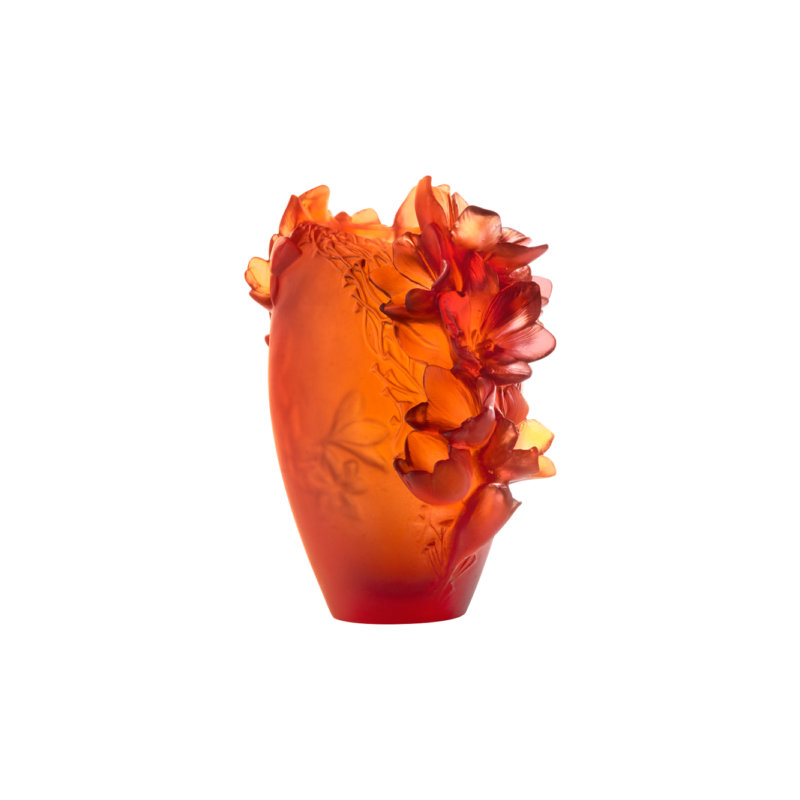 Saffron Handmade Crystal Table Vase
