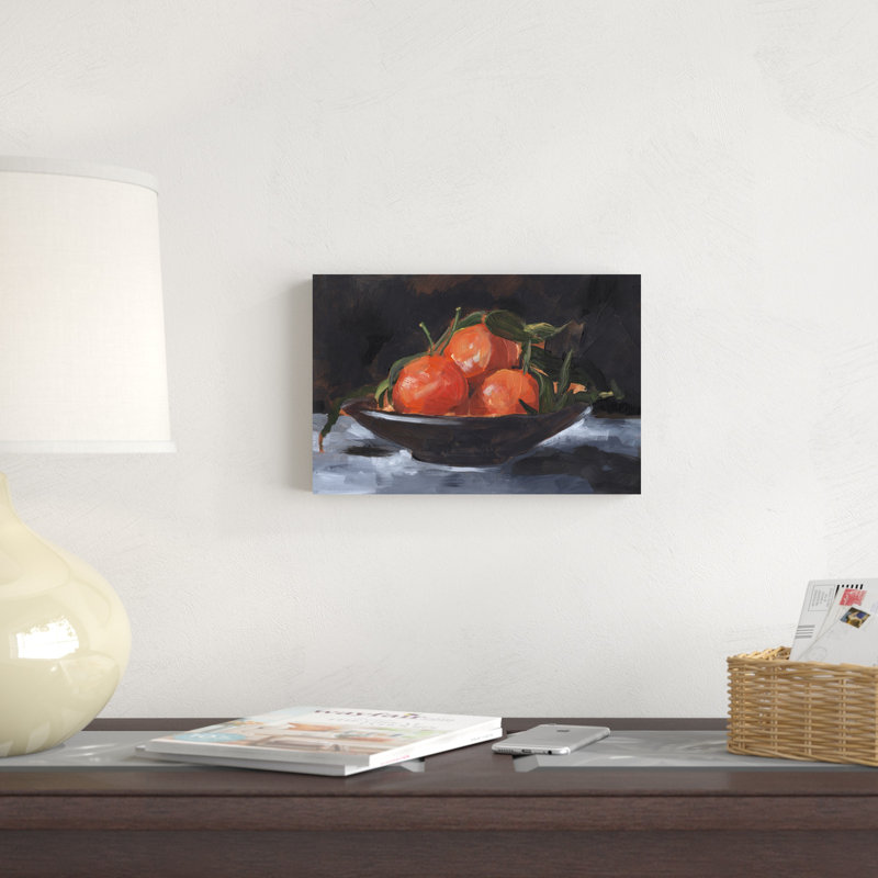 Assiette de fruits II, H 8 po x l 12 po