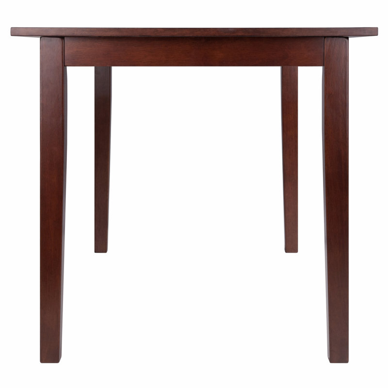 Gaviana Extendable Beech Solid Wood Dining Table, Antique Walnut