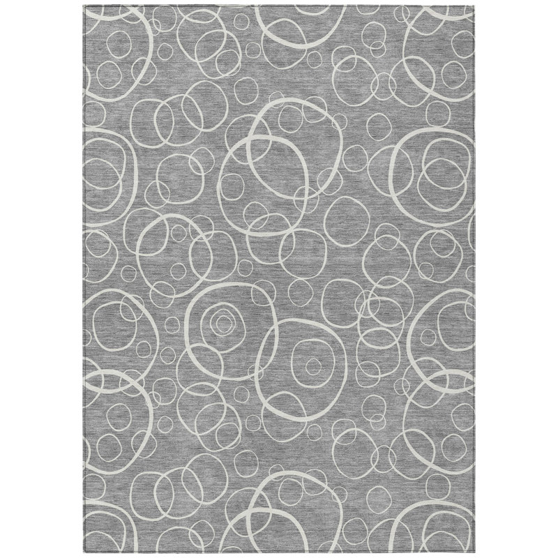 Machine Washable Indoor/Outdoor Orville ACN2407 Geometric Rug, Rectangle 5' x 7'6"