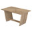 6-Piece Retro Dining Set, 1 Rectangular Table with 4 Upholstered Chairs and 1 Bench-81858191