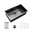 Évier de cuisine en acier inoxydable encastrable L 28 po x l 18 po avec accessoires-72896192
