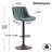 Modern Height Adjustable Swivel Bar Stools Upholstered Leather Barstool Kitchen Island Chairs With Metal Frame-1547019493