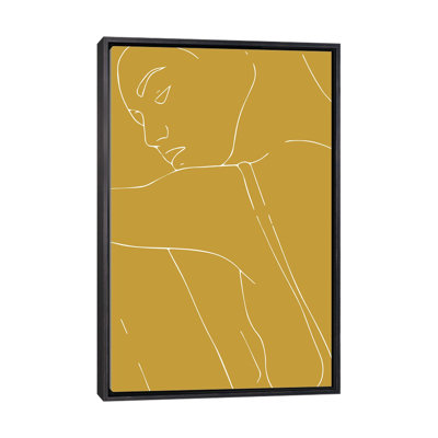 «Woman Outline Mustard», reproduction d'art